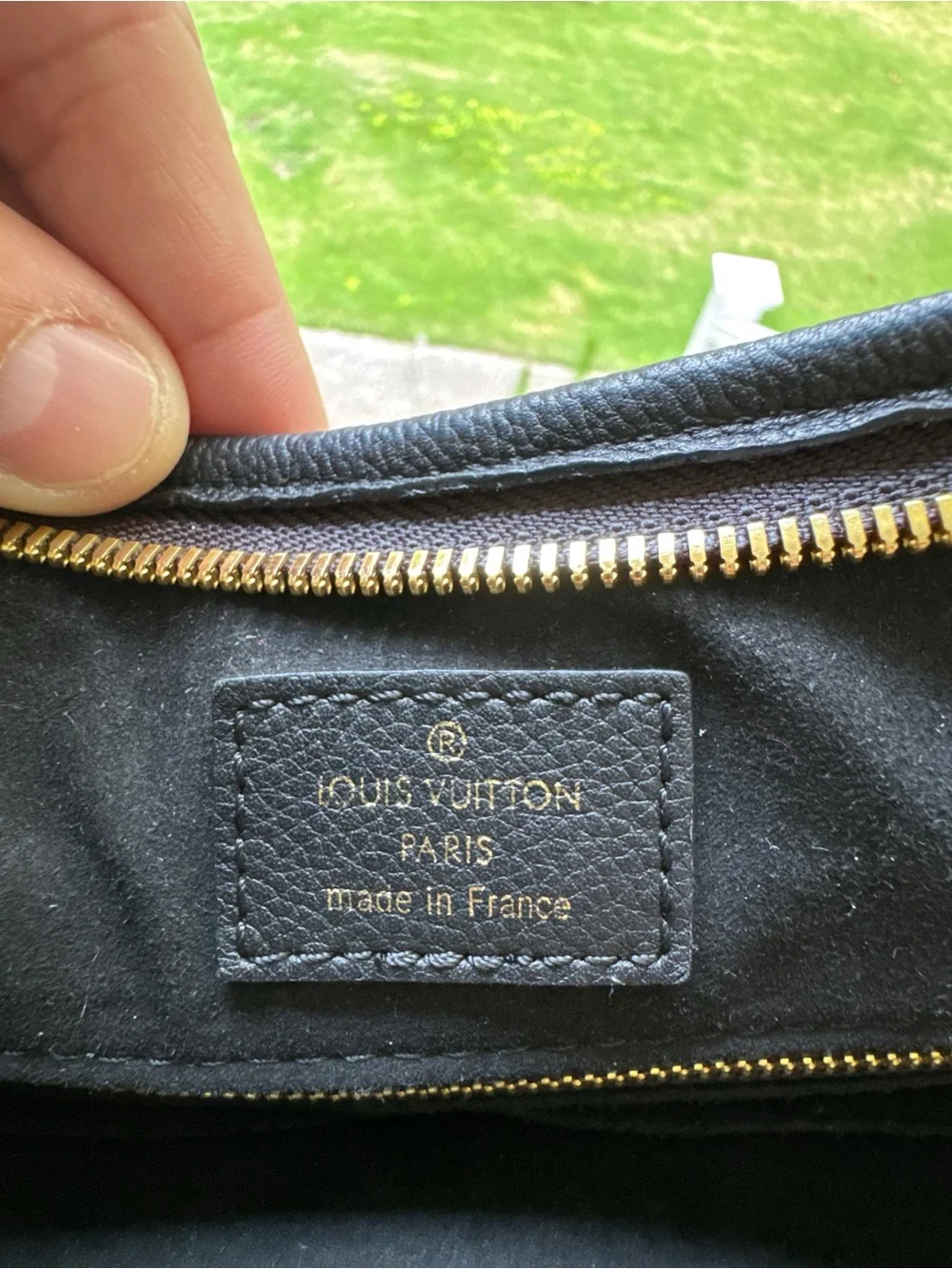 Inspired Black Embossed Hobo Shoulder Bag